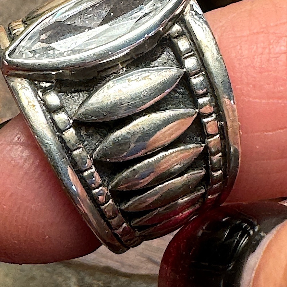 Silpada - RARE Sterling Silver Marguis CZ Ring - Picture 13 of 14